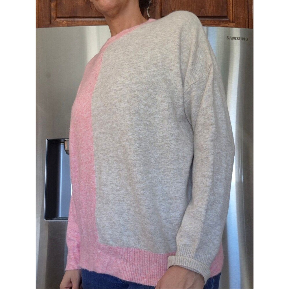 Heyson two tone Pink & Cream sweater 20% Wool - Picture 16 of 16